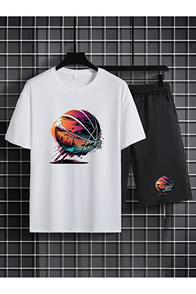 GALASHOP Burning Basketball ball 2-piece set Male