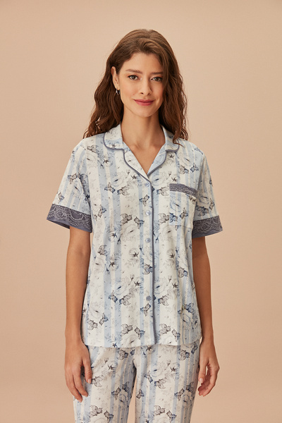 SUWEN Almira férfias pizsama szett