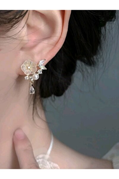 Shisa Jewel Çiçek S925 gümüş post  Küpe Kadınlar İçin Yapay İnci Moda takı Aksesuarları Kelebek (93)