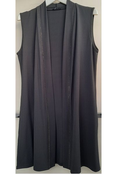 N.Y.YILDIZ STAR SELANIC POLYESTER STEEL KNITTED STONE LARGE SIZE MOTHERS SHALK COLLAR LIGHT FLEXIBLE VEST