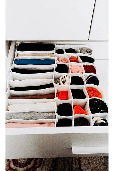 GÜRAY LİFE 31 Compartment Closet and Drawer Organizer - 2 Pieces