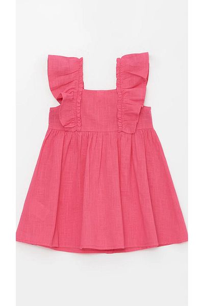 LC Waikiki LCW Baby Square Neck Dress for Baby Girl