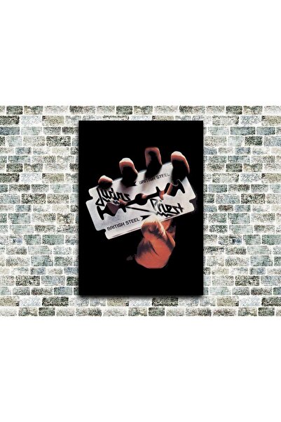 icase Judas Priest British Steel Ξύλινος Πίνακας Ζωγραφικής