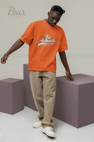 Pear Wear Αυθεντικό μπλουζάκι Unisex με στάμπα Oversize