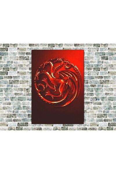 icase Ξύλινη Πινακίδα Έμβλημα Ταργκάριεν από το Game Of Thrones