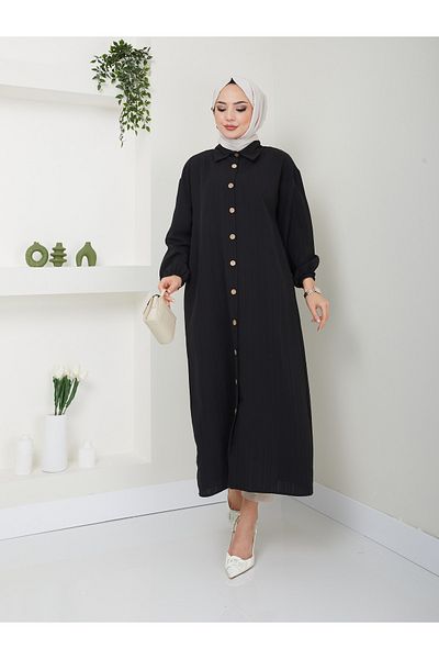 VOLT CLOTHİNG Női Maxi Boy hasított viszkóz tunika