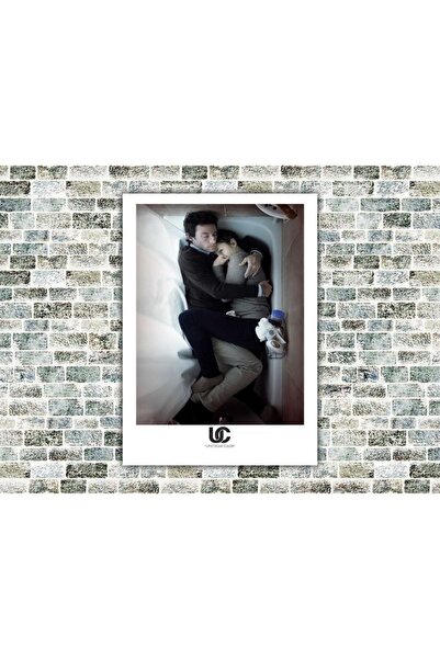 icase Πίνακας ζωγραφικής από ξύλο σε φυσικό χρώμα