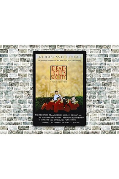 icase Σύνδεσμος Νεκρών Ποιητών Πανό Ξύλινος Πίνακας Μεγάλου Μεγέθους