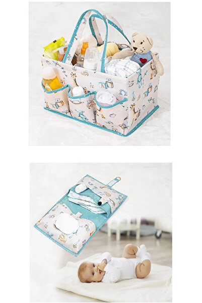 GÜRAY LİFE طقم رعاية الطفل مكون من قطعتين - حقيبة تغيير الحفاضات