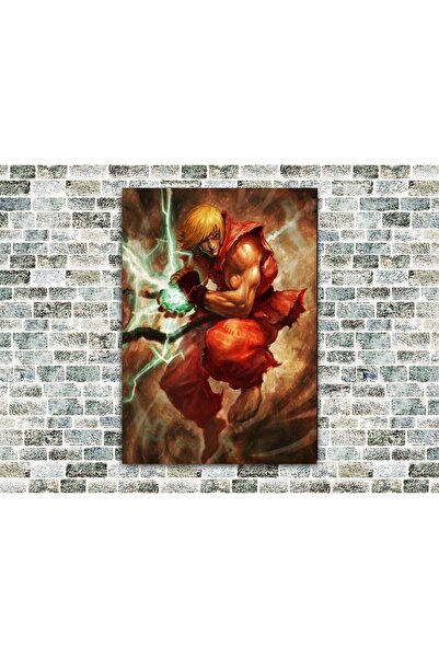 icase Street Fighter Ken Tablou din lemn