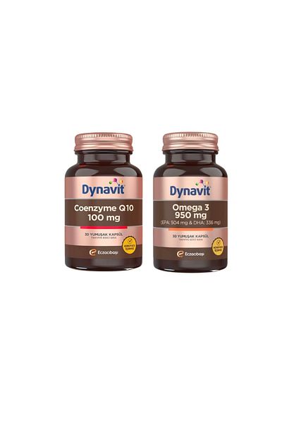 Eczacıbaşı Dynavit Coenzyme Q10 100 Mg 30 Capsules Dynavit Omega 3 950 Mg 30 Capsules