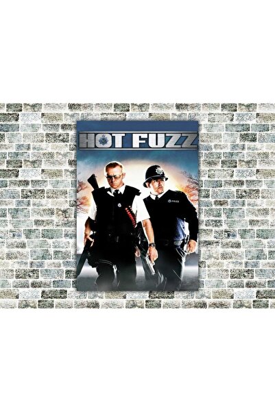 icase Hot Fuzz Ξύλινος Πίνακας Ζωγραφικής