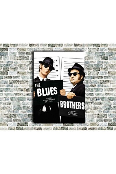 icase Οι Αδελφοί του Μπλουζ Ξύλινη Πίνακας Τέχνης