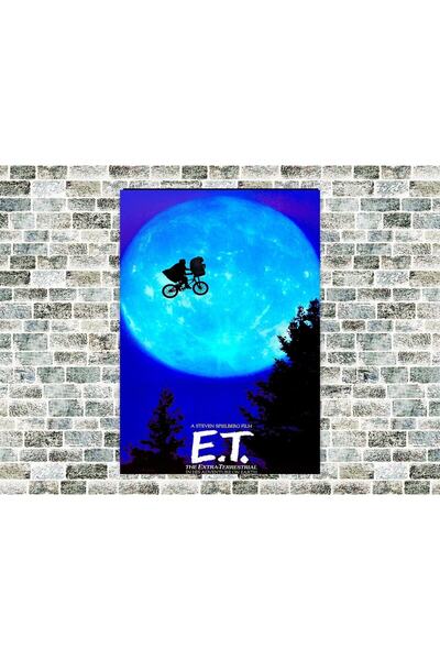 icase Poster film E.T. Tablou din lemn de dimensiuni mari