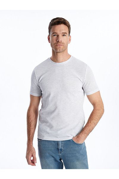 LC Waikiki Ανδρικό T-shirt με λαιμόκοψη με κοντό μανίκι