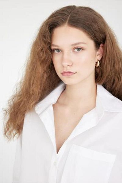 DeFacto Gold Hoop 3-Piece Women's Earrings - C6474axns