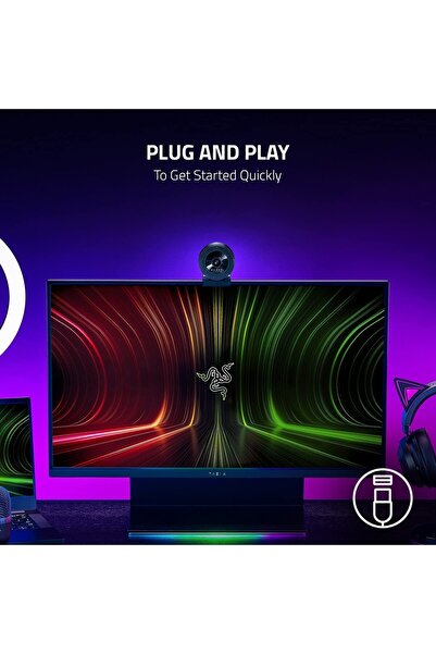 RAZER Kiyo X Illuminated Camera Black