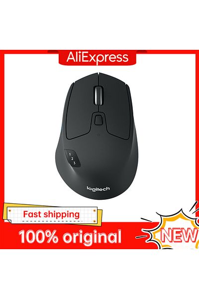logitech لوجيتك M720 Triathlon ماوس لاسلكي متعدد الأجهزة بلوتوث USB استقبال توحيد 1000 نقطة في البوصة 8 Bu...
