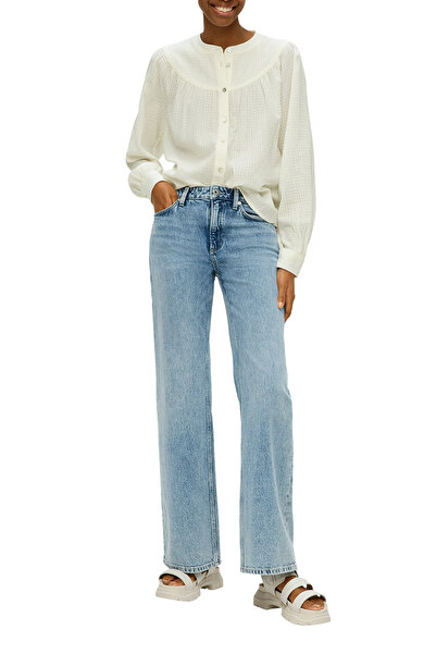 QS by s.Oliver Bluse mit Dobby-Struktur