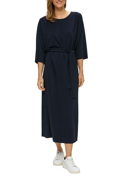 s.Oliver Plissiertes Kleid mit Bindegürtel