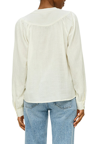 QS by s.Oliver Bluse mit Dobby-Struktur