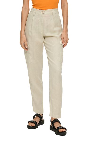 s.Oliver Leinenhose mit Cargotaschen