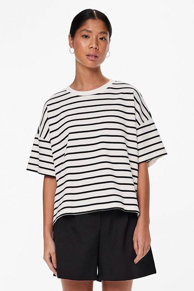 PIECES PCCHILLI SUMMER 2/4 SWEAT STRIPE NOOS BC