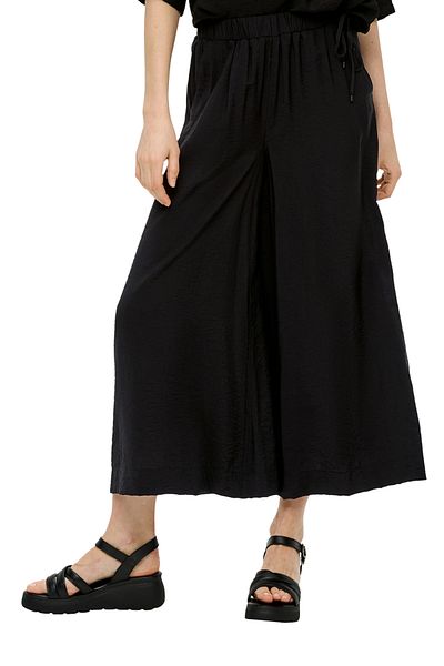 s.Oliver Culotte mit Eingrifftasche, High rise, Weites Bein