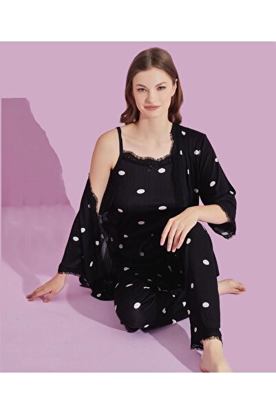 Lukitus Жіночий піжамний комплект з візерунком - на бретельках