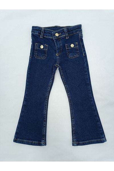 JABBER Girls' Spanish leg jeans navy blue