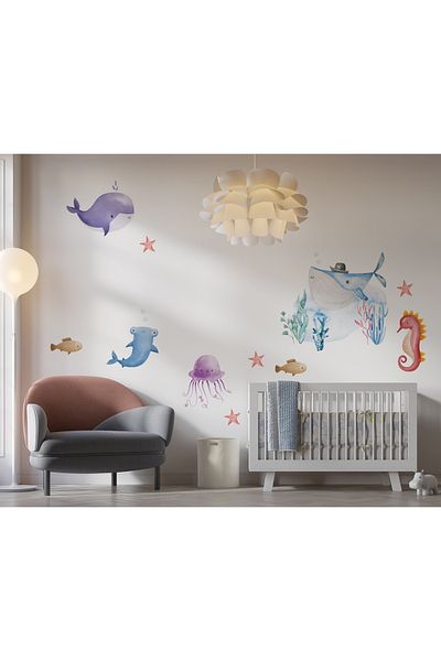 Renklendir Hayatını Sea Living Wall Sticker - 96