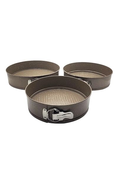 Penguen 3-Piece Colored Cake Mold with Clamps Brown