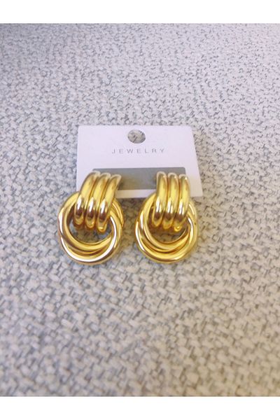 bellss accessory Three Pipe Appearance Knot Earrings
