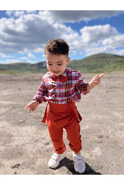 favorimkids new checkered color Salopet Set