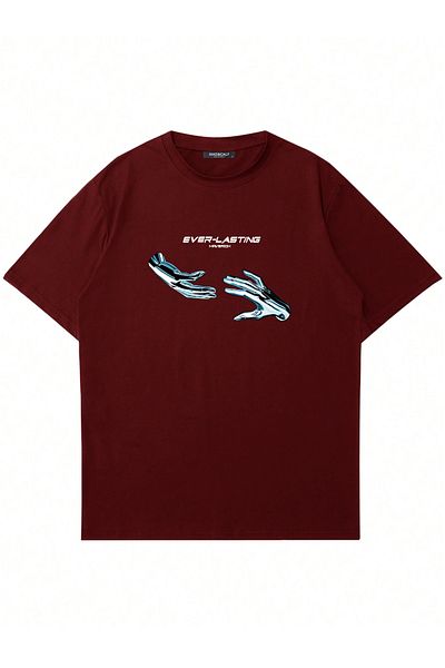 Mad&Calf Μπλουζάκι Unisex Ever-Lasting Printed Oversize