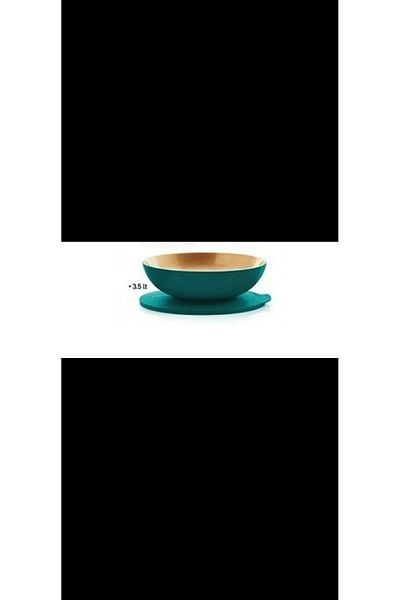 Tupperware Allegra Container and serving spoons CLARET Series, 3.5 liters Water Green -Gold