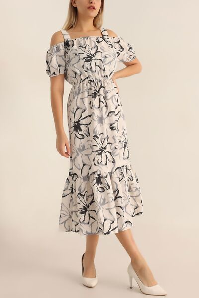 CİVAN TEKS Kadın Keten Elbise