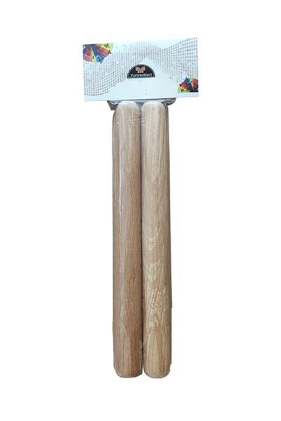 Yurtrenkleri Yayınevi Double Wooden Rhythm Stick - 2 Pieces