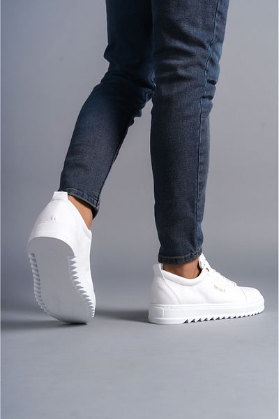 BZ Moda B152 BT Laced Orthopedic Sole Ανδρικά Κλασικά Παπούτσια Casual Λευκά