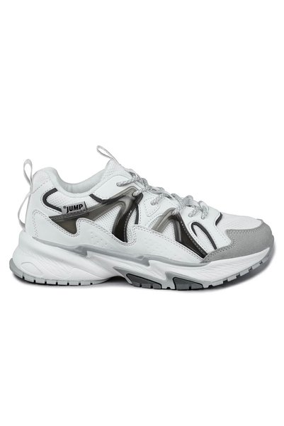 Jump 29942 White Gray Anatomical Walking Sneakers - Breathable, Orthopedic Me...