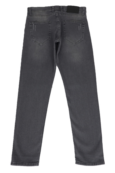 HACKER DENIM Fistan Store - Men's Dark Gray Skinny Leg Jeans, Regular Waist