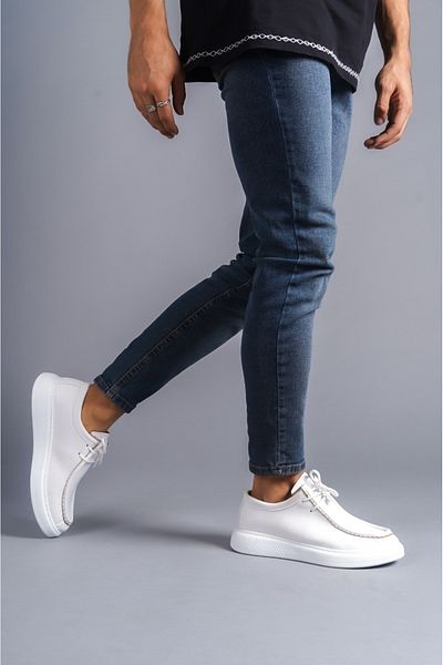 BZ Moda B170 BT - Ανδρικά Ορθοπεδικά Κλασικά Παπούτσια Casual, Λευκά