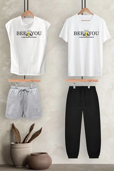 aynewmoda Oversize bee - bee printed T-shirt
