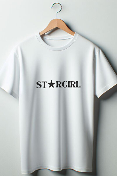 Vordevia Stargirl tekst Štampano Oversize kroj široka unisex okrugla kragna b...