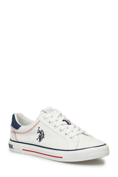 U.S. Polo Assn. RACHEL 4FX - Model alb de pantofi de damă