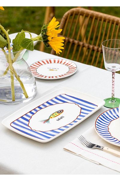 The Mia 34x25 cm Rectangular Service Fish