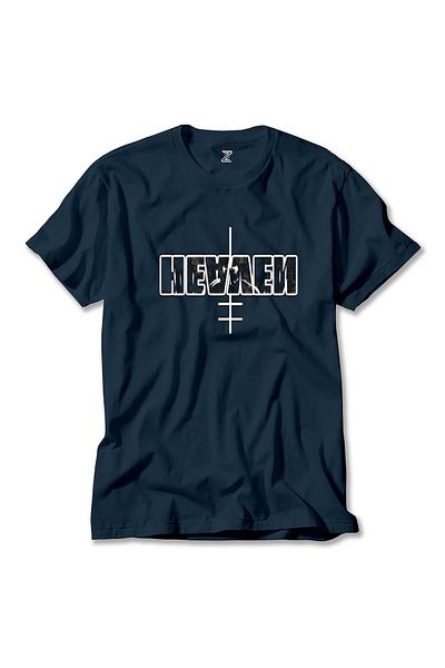 Z zepplin Marilyn Manson Heaven - Navy Blue T-shirt