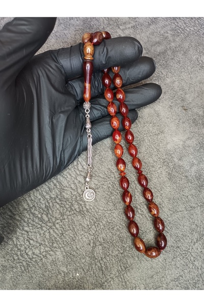 Mos Tespih Mărgele de rugăciune din chihlimbar tăiate cu moară