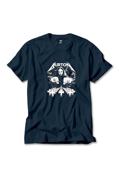 Z zepplin Μπλουζάκι Metallica Cliff Burton Face Navy Blue