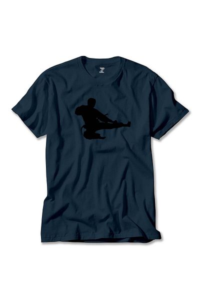 Z zepplin Μπλουζάκι Taekwondo Karate Silhouette Navy Blue